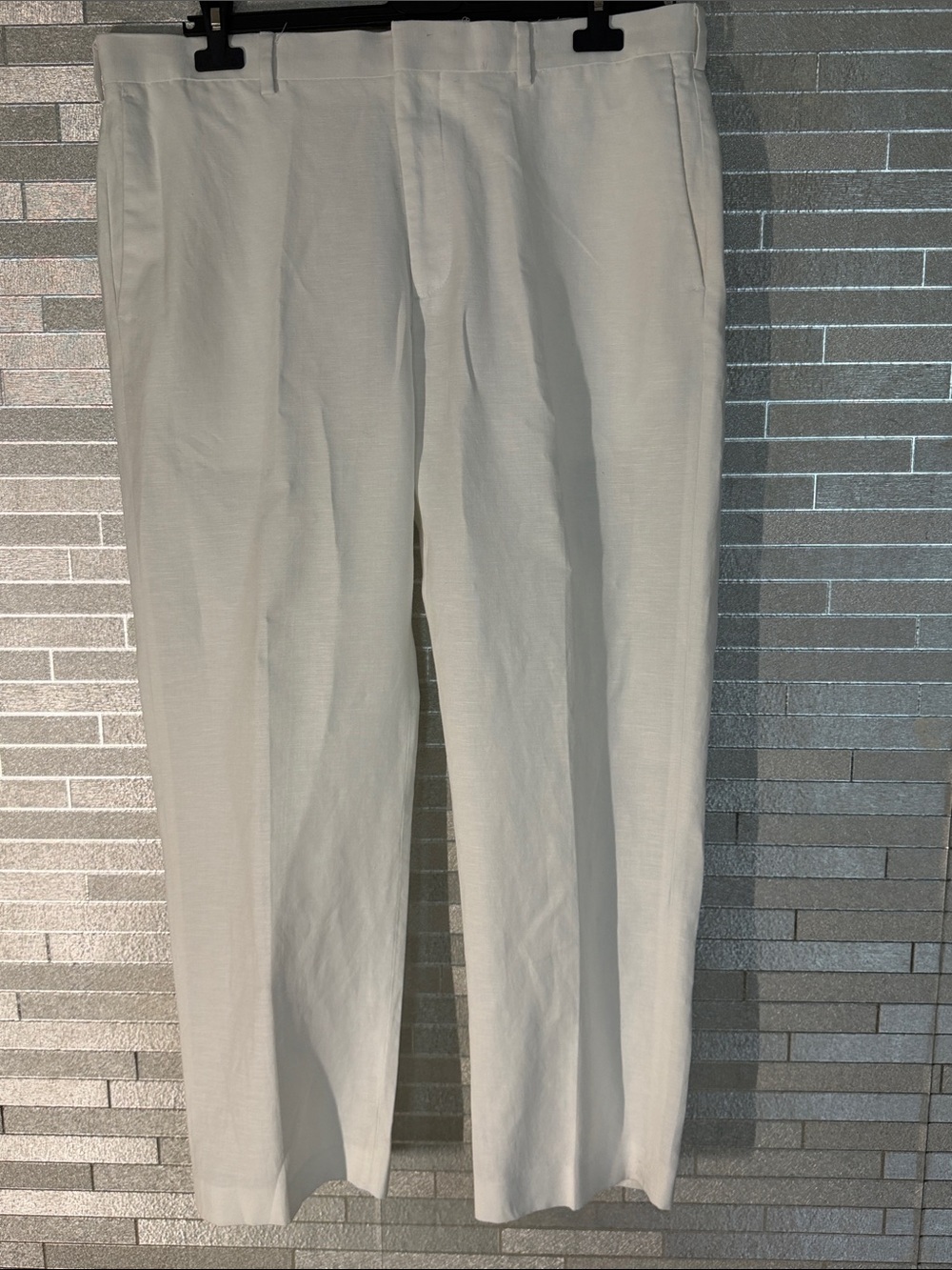 Cubavera Men's white Linen-Blend Dress Pants 38x30